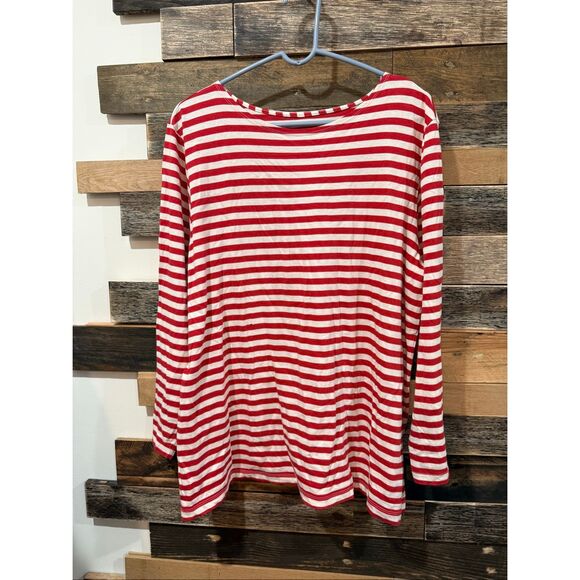 Gudrun Sjoden stripped cotton top call-out size XL - Picture 1 of 9